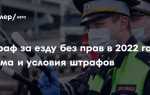 Что будет за езду без прав
