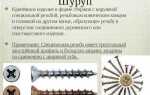 Винт и шуруп в чем разница