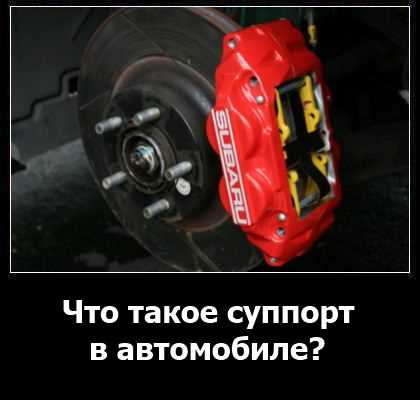 Из каких деталей состоит тормозной суппорт и их функции