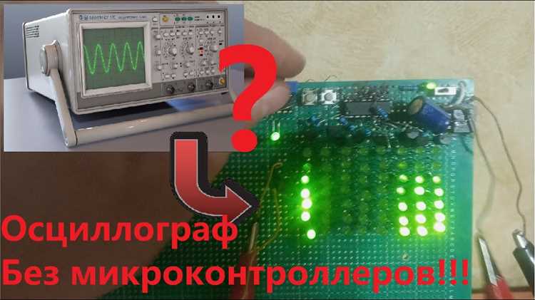 Подача тестового сигнала и выбор режима развёртки